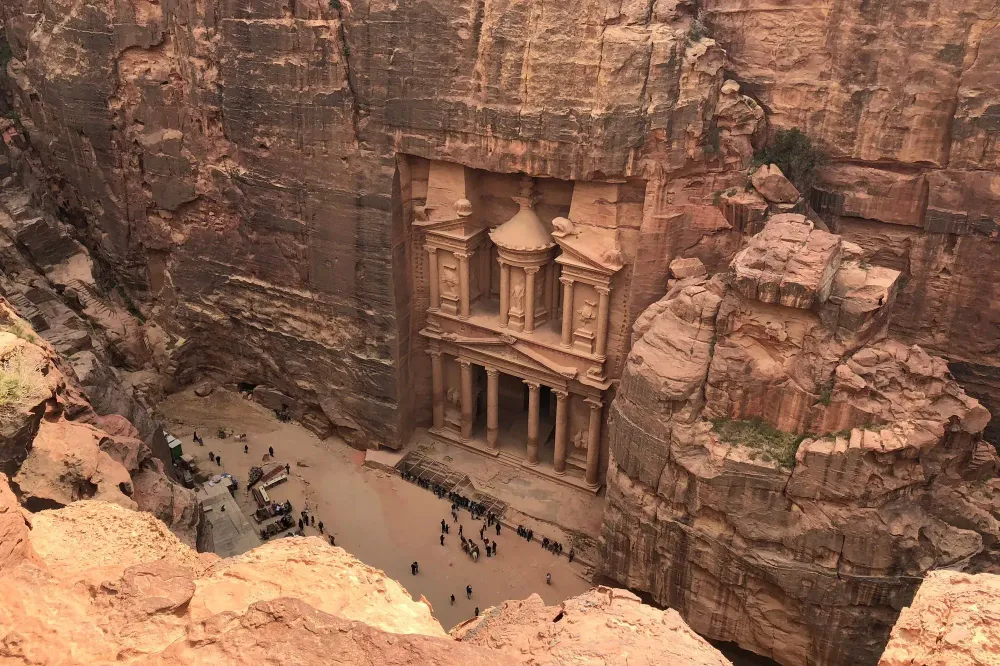 Petra above Jordan travel